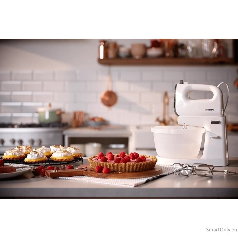 Philips | Mixer | HR3745/00 Series 5000 | Hand Mixer | 450 W | Number of speeds 5 | Turbo mode | White 2 Philips | Mixer | HR3745/00 Series 5000 | Hand Mixer | 450 W | Number of speeds 5 | Turbo mode | White 2