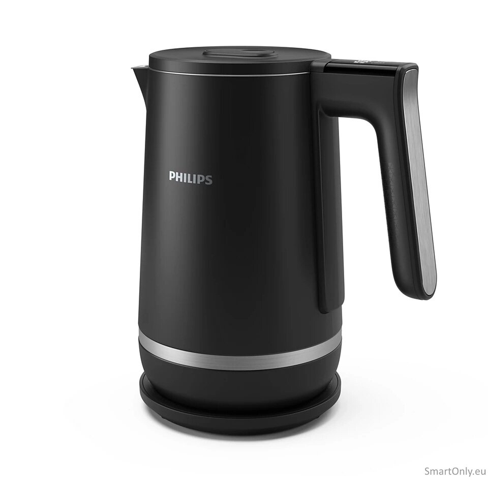 Philips | Double-walled Kettle | HD9396/90 7000 series | Electric | 2200 W | 1.7 L | Metal | 360° rotational base | Black Philips | Double-walled Kettle | HD9396/90 7000 series | Electric | 2200 W | 1.7 L | Metal | 360° rotational base | Black