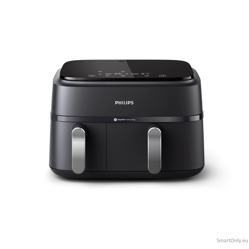 Philips Dual Basket Airfryer | NA351/00 3000 Series | Power 2750 W | Capacity 9 L | Rapid Air technology | Black 1