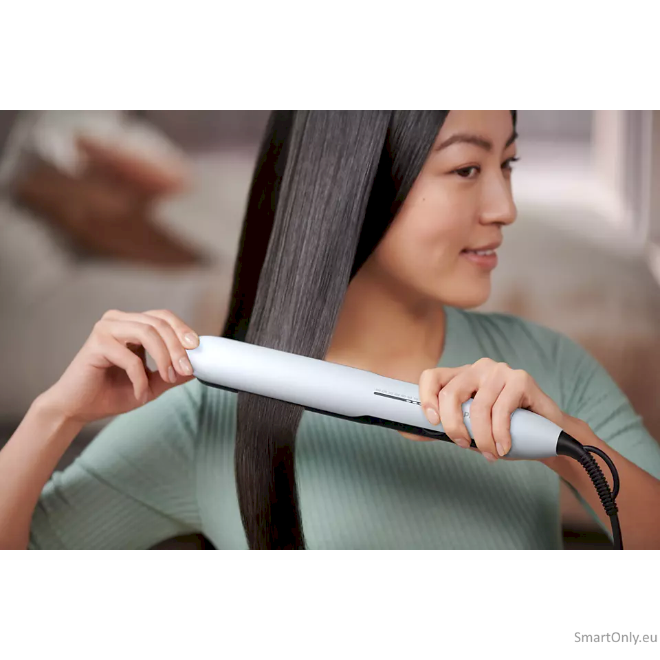 Philips Hair Straitghtener BHS520/00 Ceramic heating system, Ionic function, Display LED, Temperature (max) 230 °C, Number of heating levels 12, Pale Blue 2 Philips Hair Straitghtener BHS520/00 Ceramic heating system, Ionic function, Display LED, Temperature (max) 230 °C, Number of heating levels 12, Pale Blue 2