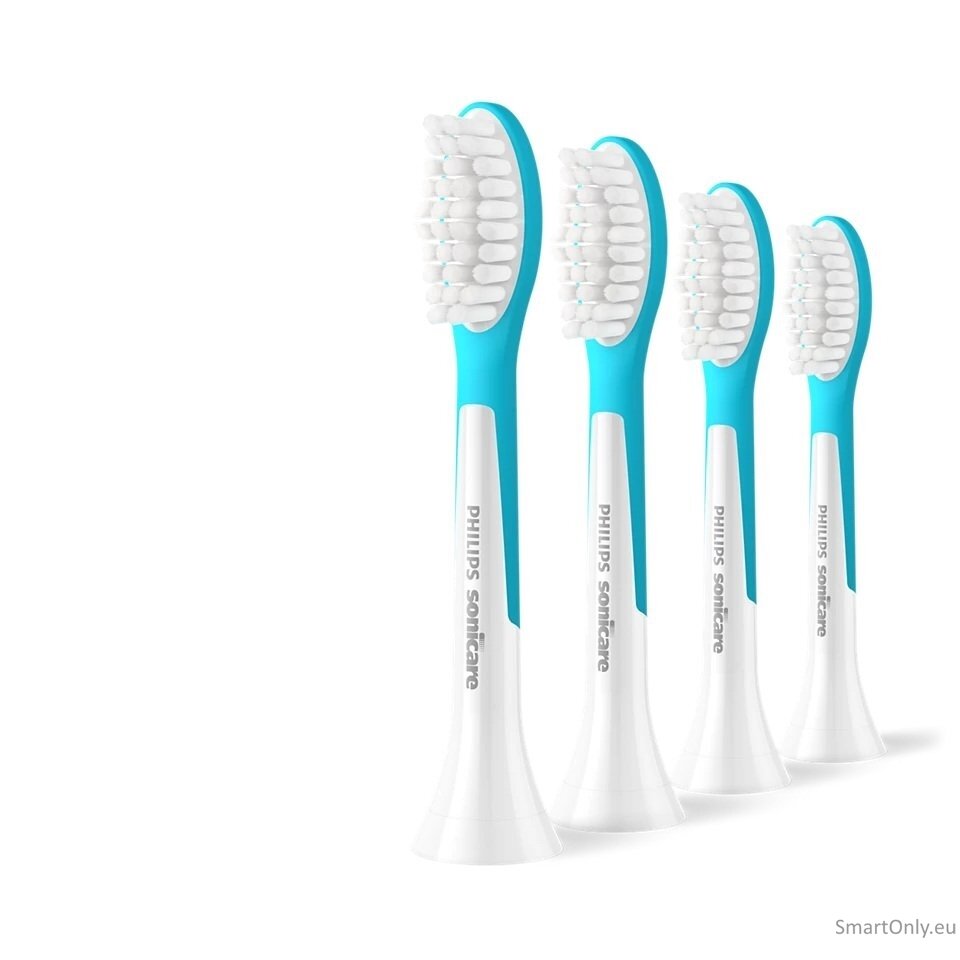 Philips Replacement brush heads | HX6044/90 Sonicare For Kids7+ | Heads | For kids | Number of brush heads included 4 | White/Blue Philips Replacement brush heads | HX6044/90 Sonicare For Kids7+ | Heads | For kids | Number of brush heads included 4 | White/Blue