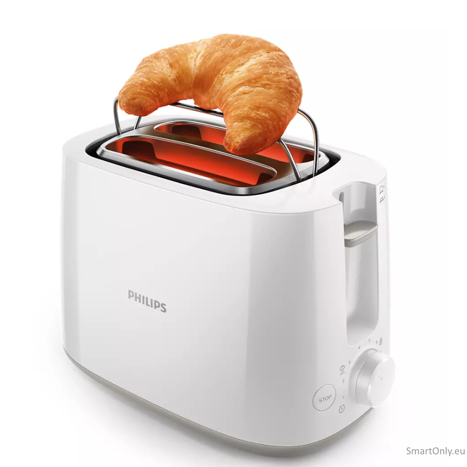 Philips | Toaster | HD2581/00 Daily Collection | Power 760-900 W | Number of slots 2 | Housing material Plastic | White 2 Philips | Toaster | HD2581/00 Daily Collection | Power 760-900 W | Number of slots 2 | Housing material Plastic | White 2