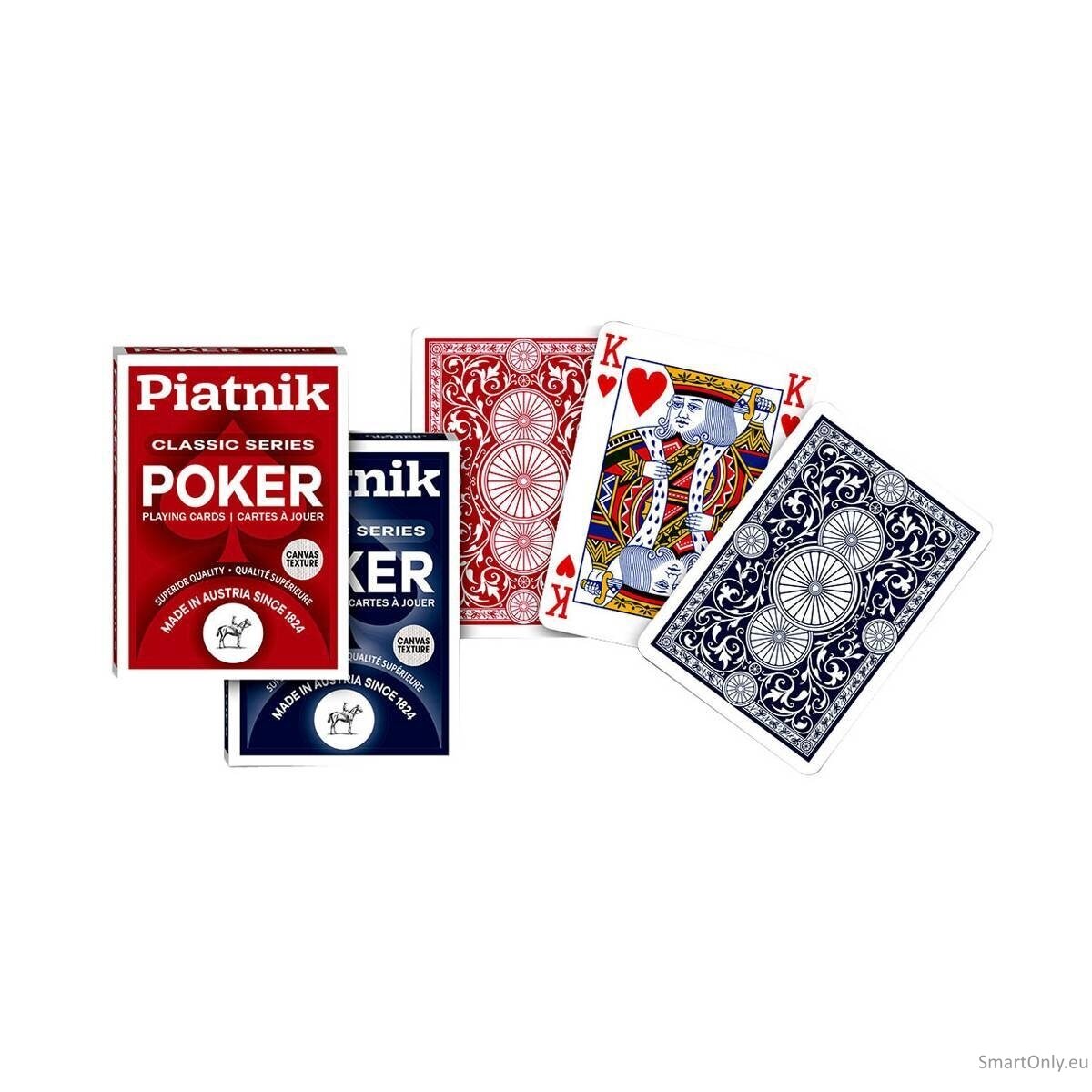 Piatnik Classic Series 4 Index Pokerio kortos 1 vnt. (raudonos arba mėlynos) 3