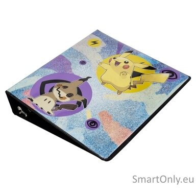 Pikachu & Mimikyu 2 colių segtuvas Pokémon kortelėms su 3 žiedais Ultra Pro