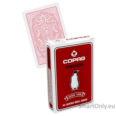 pinguim-bridzo-kortos-raudonos-copag