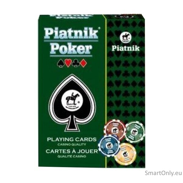 Piatnik pokerio kortų kaladė 1 vnt. (raudona arba mėlyna) 2 Piatnik pokerio kortų kaladė 1 vnt. (raudona arba mėlyna) 2