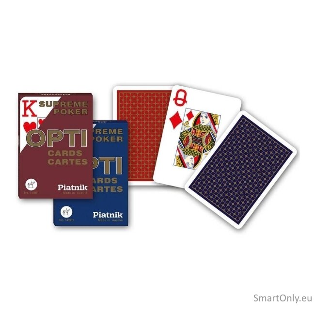 Piatnik Opti Supreme Jumbo Index Pokerio kortų kaladė 1 vnt. (raudona arba mėlyna) 1