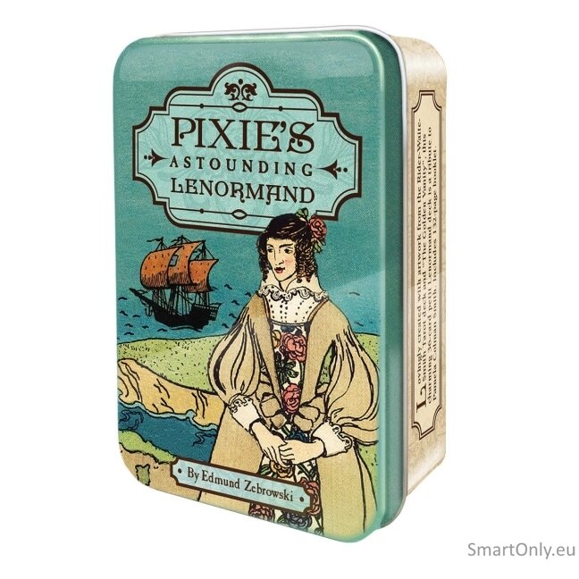 Pixie Astounding Lenormand kortos skardinėjė dėžutėje US Games Systems 2
