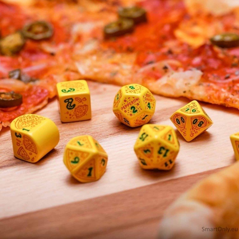 Pizza Margherita RPG kauliukų rinkinys Q WORKSHOP 2 Pizza Margherita RPG kauliukų rinkinys Q WORKSHOP 2