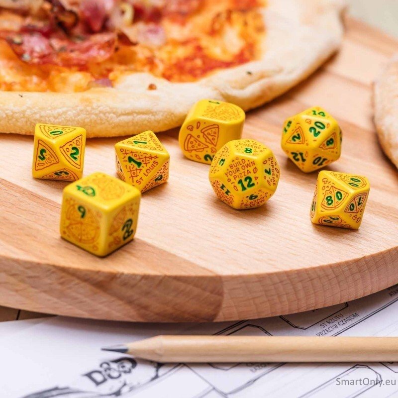 Pizza Margherita RPG kauliukų rinkinys Q WORKSHOP 5 Pizza Margherita RPG kauliukų rinkinys Q WORKSHOP 5