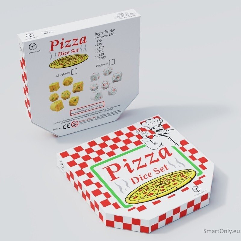 Pizza Margherita RPG kauliukų rinkinys Q WORKSHOP 7