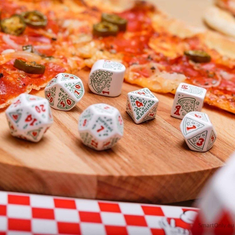 Pizza Pepperoni RPG kauliukų rinkinys Q WORKSHOP 5 Pizza Pepperoni RPG kauliukų rinkinys Q WORKSHOP 5