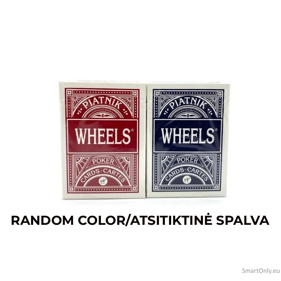 Piatnik Wheels pokerio kortų kaladė 1 vnt. (raudona arba mėlyna) Piatnik Wheels pokerio kortų kaladė 1 vnt. (raudona arba mėlyna)