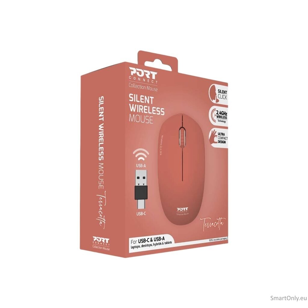PORT CONNECT Mouse | Collection II | Wireless | 2.4 GHz | Orange 8 PORT CONNECT Mouse | Collection II | Wireless | 2.4 GHz | Orange 8