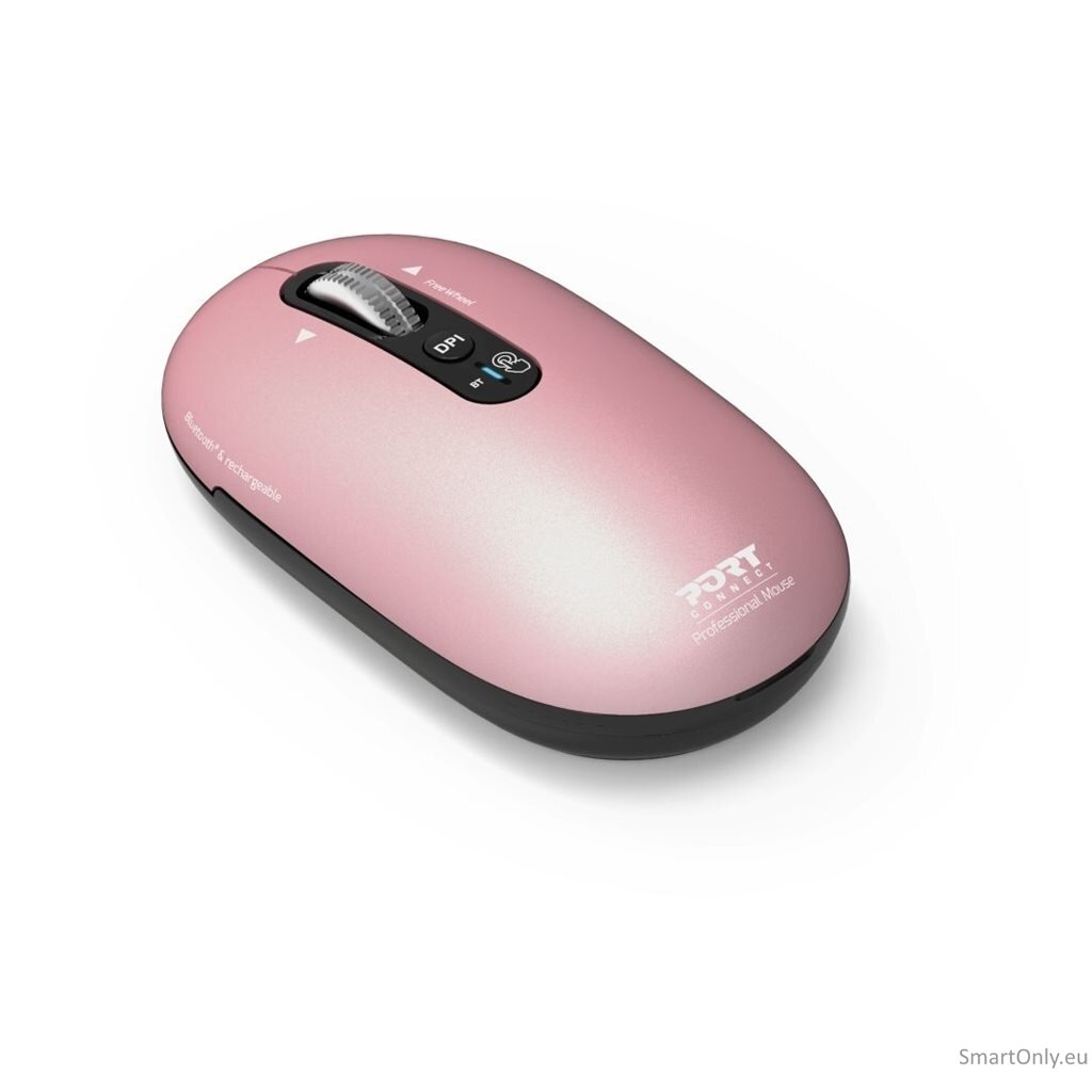 PORT DESIGNS Mouse | PURE MAC | Wireless | Bluetooth | Pink 5