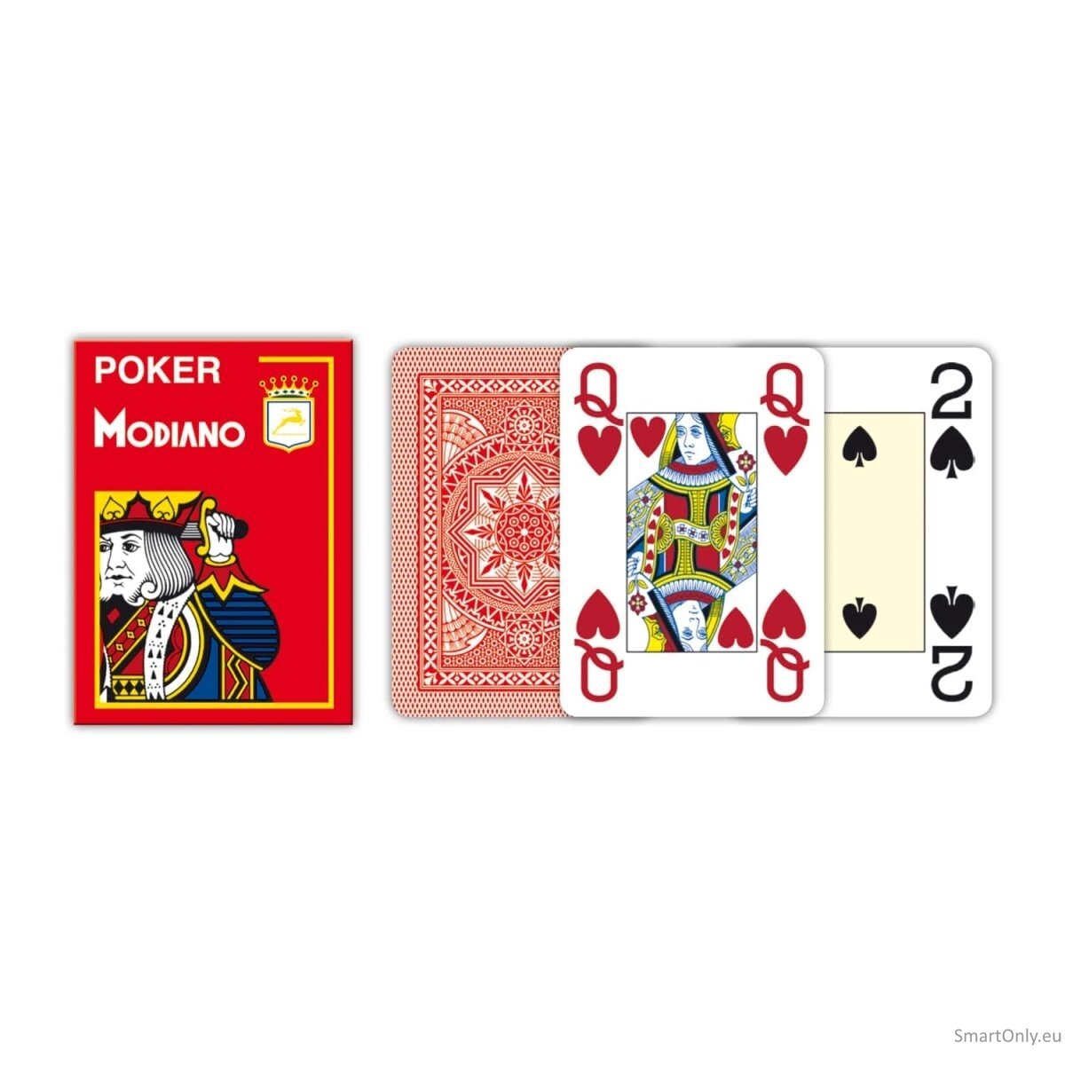 Poker Modiano žaidimų kortos (raudonos) 3 Poker Modiano žaidimų kortos (raudonos) 3