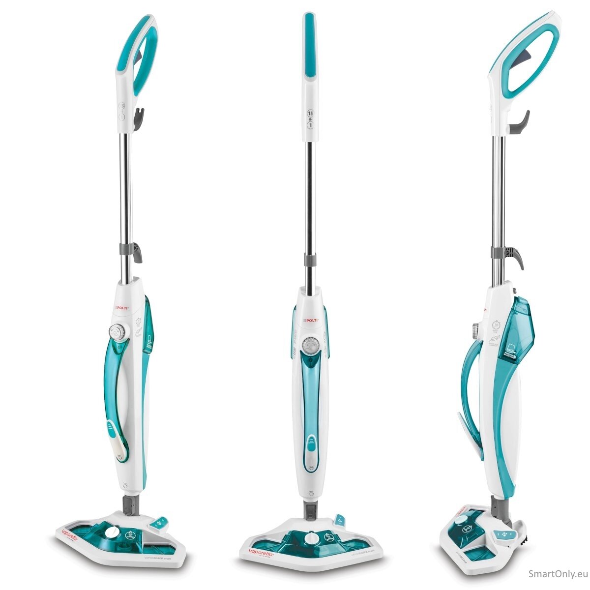 Polti Steam mop PTEU0282 Vaporetto SV450_Double Power 1500 W, Water tank capacity 0.3 L, White 3 Polti Steam mop PTEU0282 Vaporetto SV450_Double Power 1500 W, Water tank capacity 0.3 L, White 3