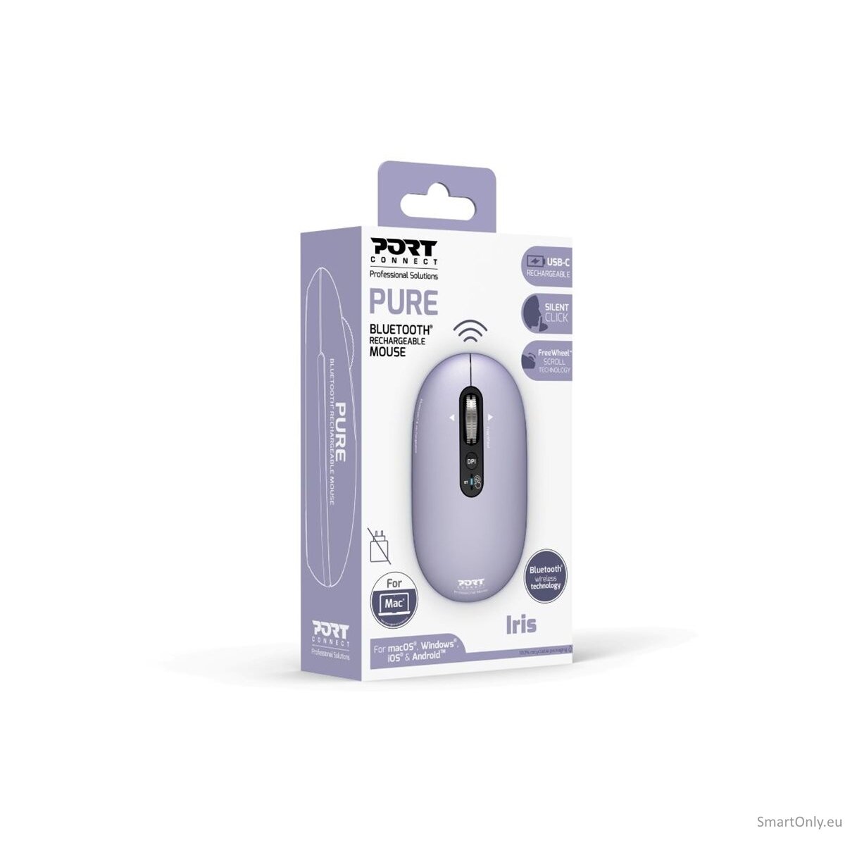 PORT DESIGNS Mouse | PURE MAC | Wireless | Bluetooth | Lavender 6 PORT DESIGNS Mouse | PURE MAC | Wireless | Bluetooth | Lavender 6