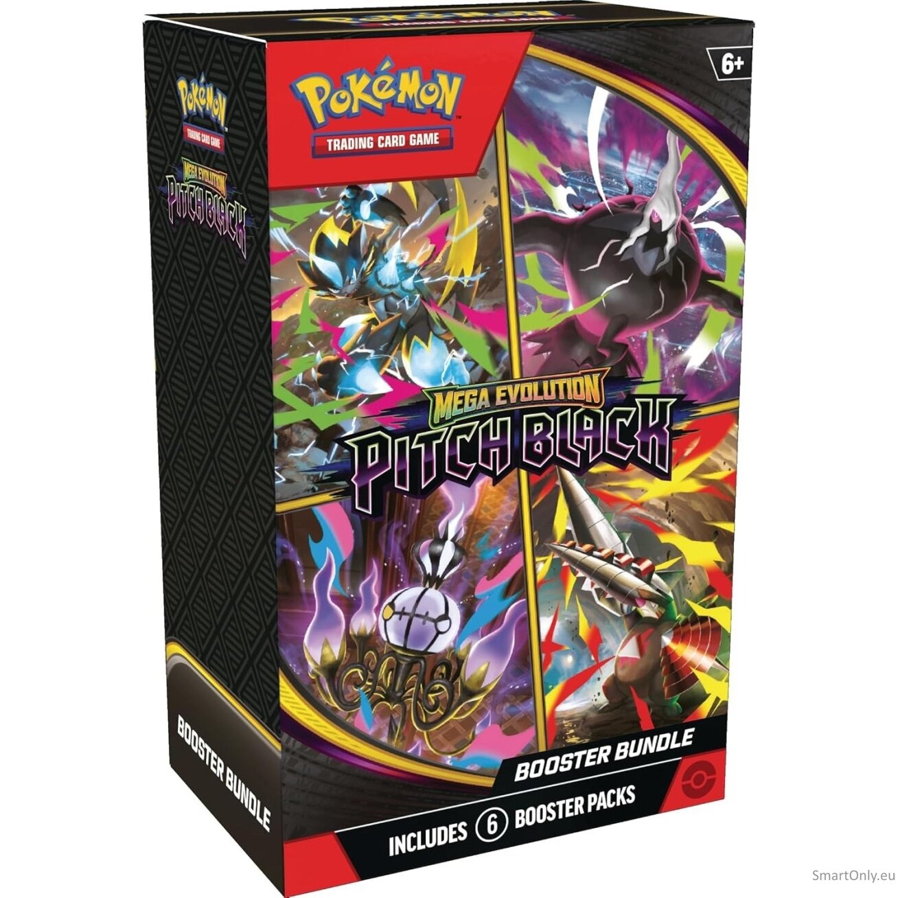 Pokemon Mega Evolution ME05: Pitch Black Booster Bundle rinkinys (anglų k.) 6 Pokemon Mega Evolution ME05: Pitch Black Booster Bundle rinkinys (anglų k.) 6
