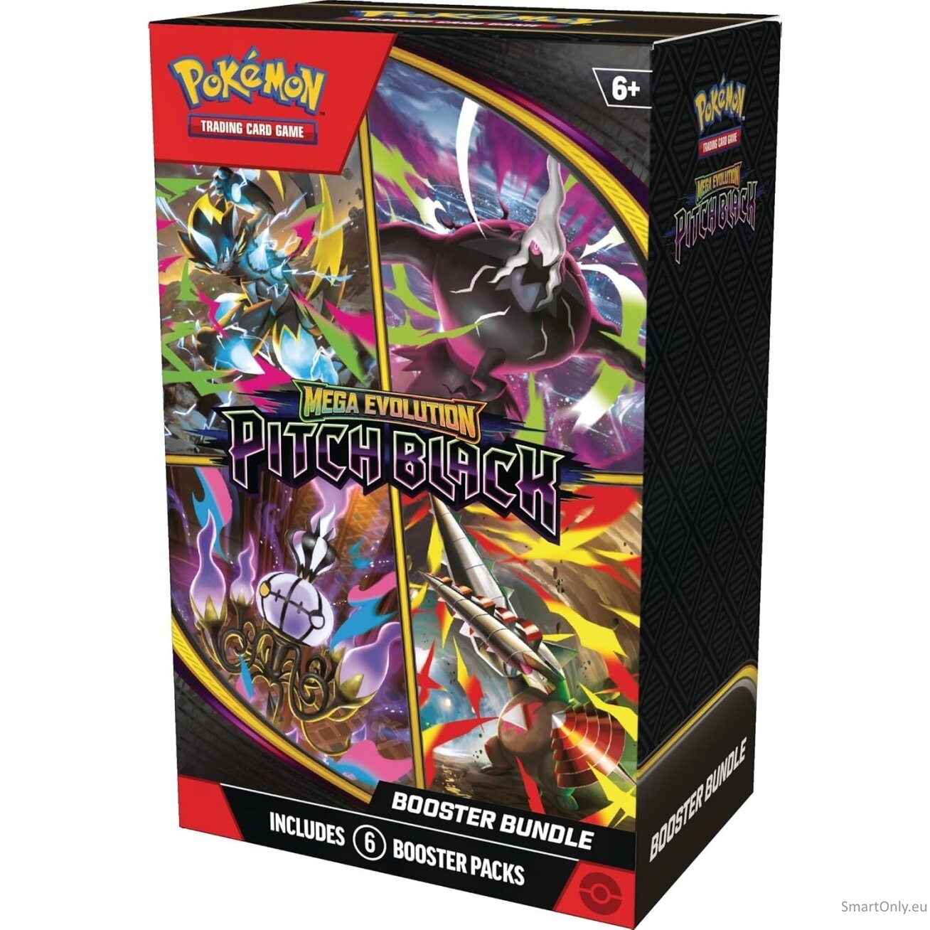 Pokemon Mega Evolution ME05: Pitch Black Booster Bundle rinkinys (anglų k.) 1 Pokemon Mega Evolution ME05: Pitch Black Booster Bundle rinkinys (anglų k.) 1