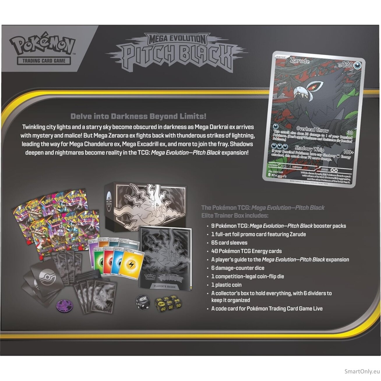 Pokémon Mega Evolution Pitch Black Elite Trainer Box rinkinys (anglų k.) 2 Pokémon Mega Evolution Pitch Black Elite Trainer Box rinkinys (anglų k.) 2
