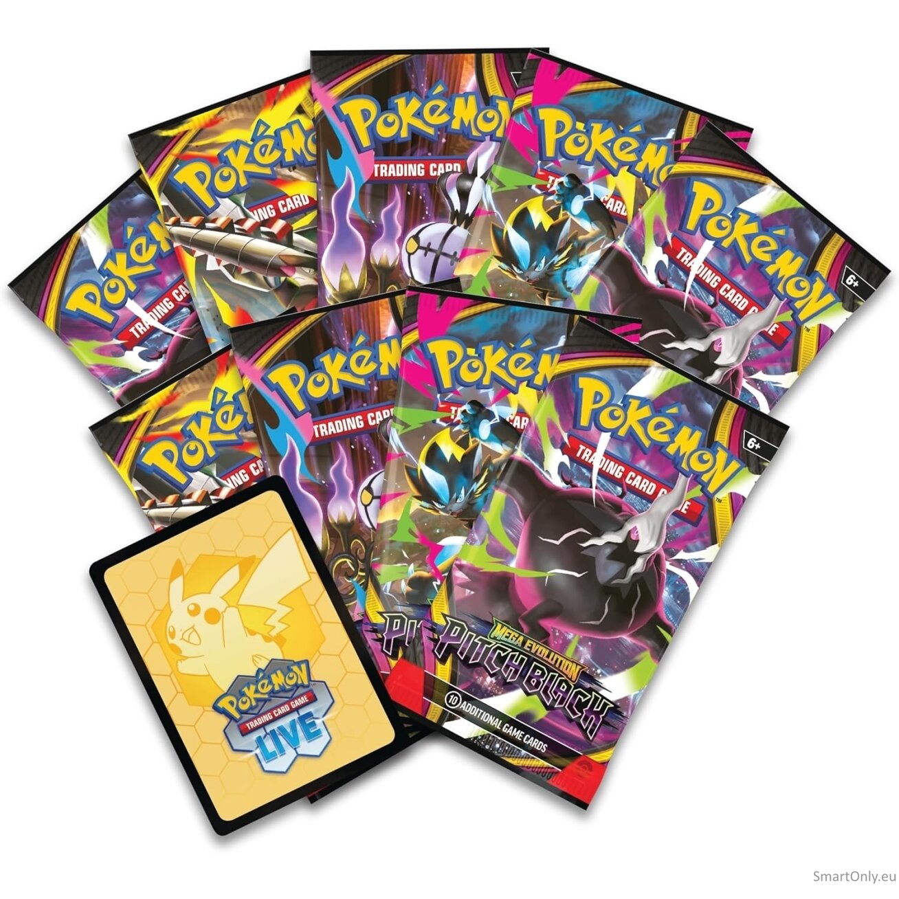 Pokémon Mega Evolution Pitch Black Elite Trainer Box rinkinys (anglų k.) 3 Pokémon Mega Evolution Pitch Black Elite Trainer Box rinkinys (anglų k.) 3