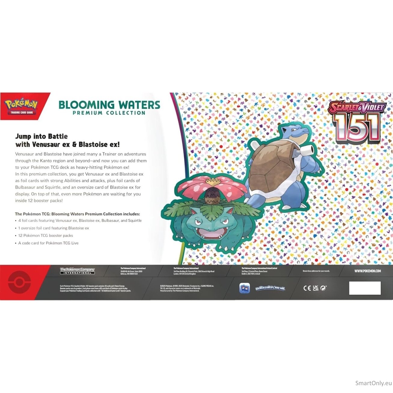 Pokemon Scarlet & Violet 151 Blooming Waters Premium Collection rinkinys 1 Pokemon Scarlet & Violet 151 Blooming Waters Premium Collection rinkinys 1