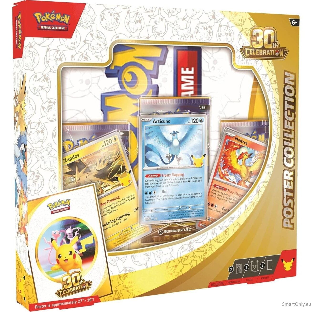 Pokémon TCG: 30th Celebration Poster Collection rinkinys (anglų k.)