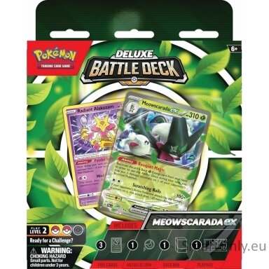 Pokémon Deluxe Battle Deck Meowscarada ex kortų kaladė