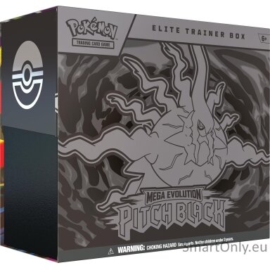 Pokémon Mega Evolution Pitch Black Elite Trainer Box rinkinys (anglų k.)