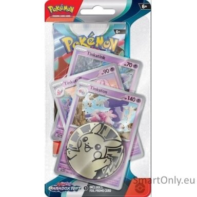 Pokémon Scarlet & Violet: Paradox Rift Premium (Tinkaton) kolekcijos rinkinys (anglų k.) Pokémon Scarlet & Violet: Paradox Rift Premium (Tinkaton) kolekcijos rinkinys (anglų k.)