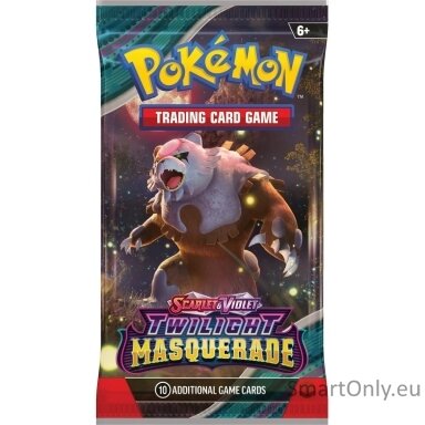 Pokémon Scarlet & Violet: Twilight Masquerade Booster kortų papildymo pakuotė 1 vnt.