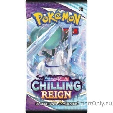 Pokémon Sword & Shield: Chilling Reign Booster papildymas (10 kortų) (anglų k.)