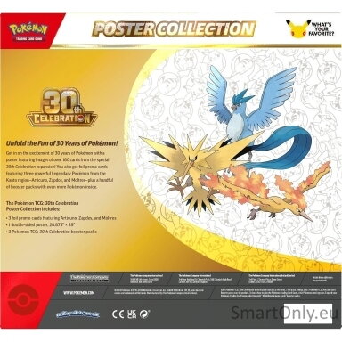 Pokémon TCG: 30th Celebration Poster Collection rinkinys (anglų k.) Pokémon TCG: 30th Celebration Poster Collection rinkinys (anglų k.)