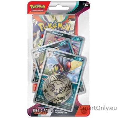 Pokémon TCG: Scarlet & Violet: Kingambit Obsidian Flames Premium kortų papildymas (anglų k.) Pokémon TCG: Scarlet & Violet: Kingambit Obsidian Flames Premium kortų papildymas (anglų k.)