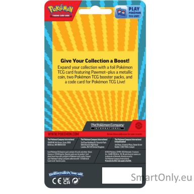 Pokémon TCG: Scarlet & Violet: Pawmot 2 Blister pack kortų papildymas (anglų k.) Pokémon TCG: Scarlet & Violet: Pawmot 2 Blister pack kortų papildymas (anglų k.)