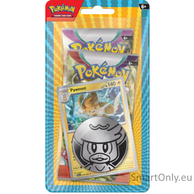 Pokémon TCG: Scarlet & Violet: Pawmot 2 Blister pack kortų papildymas (anglų k.) Pokémon TCG: Scarlet & Violet: Pawmot 2 Blister pack kortų papildymas (anglų k.)