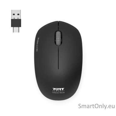 PORT CONNECT Mouse | Collection II | Wireless | 2.4 GHz | Black