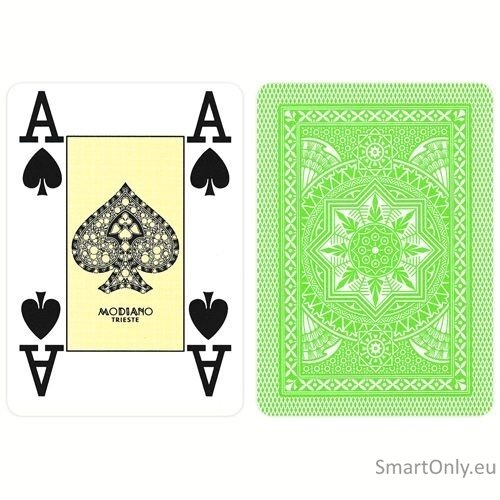 Poker 4 Jumbo Index kortos (šviesiai žalios) Modiano 1
