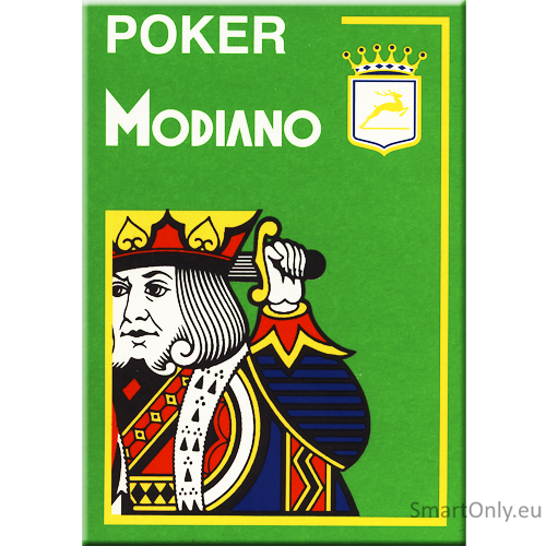 Poker 4 Jumbo Index kortos (šviesiai žalios) Modiano 4 Poker 4 Jumbo Index kortos (šviesiai žalios) Modiano 4