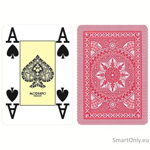Poker Modiano žaidimų kortos (raudonos)  2