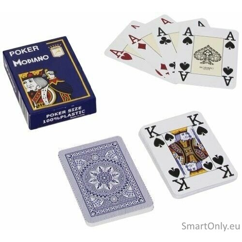 Poker žaidimų kortos (mėlynos) Modiano 1