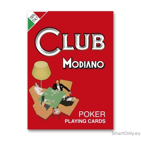 Poker Club (raudonos) Modiano 2 Poker Club (raudonos) Modiano 2