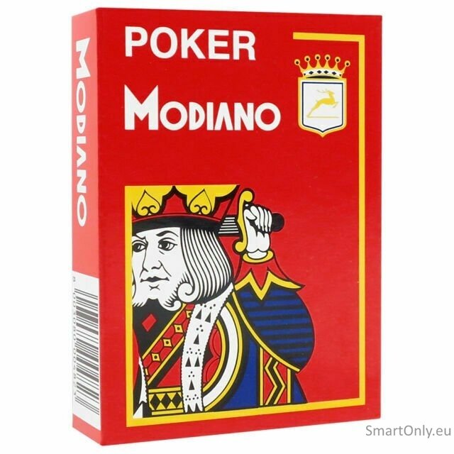 Poker Modiano žaidimų kortos (raudonos)  1