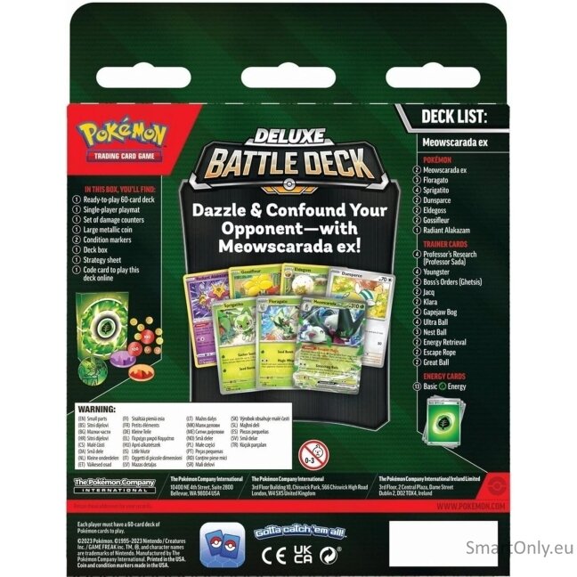 Pokémon Deluxe Battle Deck Meowscarada ex kortų kaladė 2 Pokémon Deluxe Battle Deck Meowscarada ex kortų kaladė 2