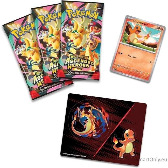 Pokemon Mega Evolution: Ascended Heroes Tech Sticker Collection rinkinys (Charmander) 2