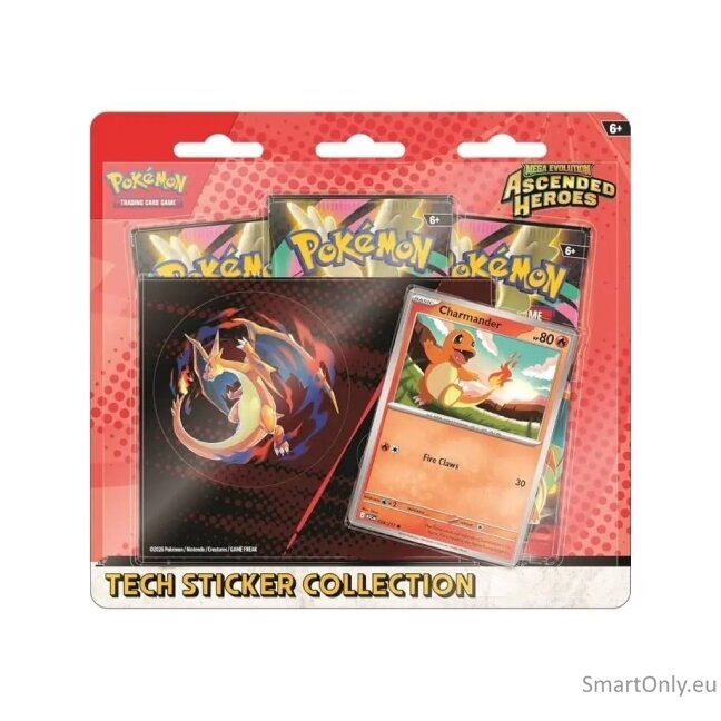 Pokemon Mega Evolution: Ascended Heroes Tech Sticker Collection rinkinys (Charmander) Pokemon Mega Evolution: Ascended Heroes Tech Sticker Collection rinkinys (Charmander)