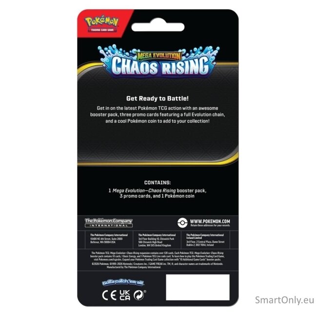 Pokémon Mega Evolution: Chaos Rising Premium Checklane Blister kortų papildymas (Flygon, Vibrava, Trapinch) 2 Pokémon Mega Evolution: Chaos Rising Premium Checklane Blister kortų papildymas (Flygon, Vibrava, Trapinch) 2