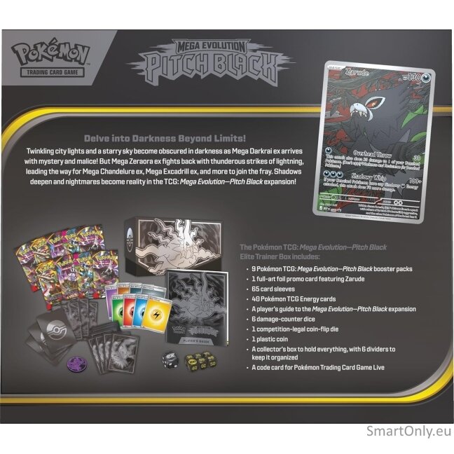 Pokémon Mega Evolution Pitch Black Elite Trainer Box rinkinys (anglų k.) 2 Pokémon Mega Evolution Pitch Black Elite Trainer Box rinkinys (anglų k.) 2