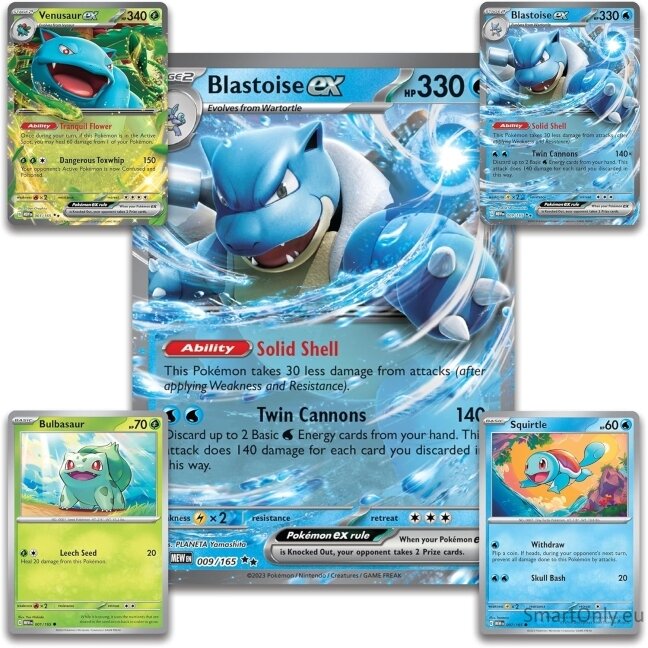 Pokemon Scarlet & Violet 151 Blooming Waters Premium Collection rinkinys 3 Pokemon Scarlet & Violet 151 Blooming Waters Premium Collection rinkinys 3